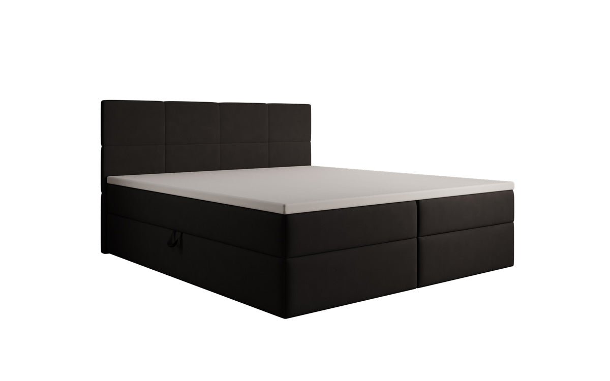 Boxspringbett Levi in Stoff mit Stauraum