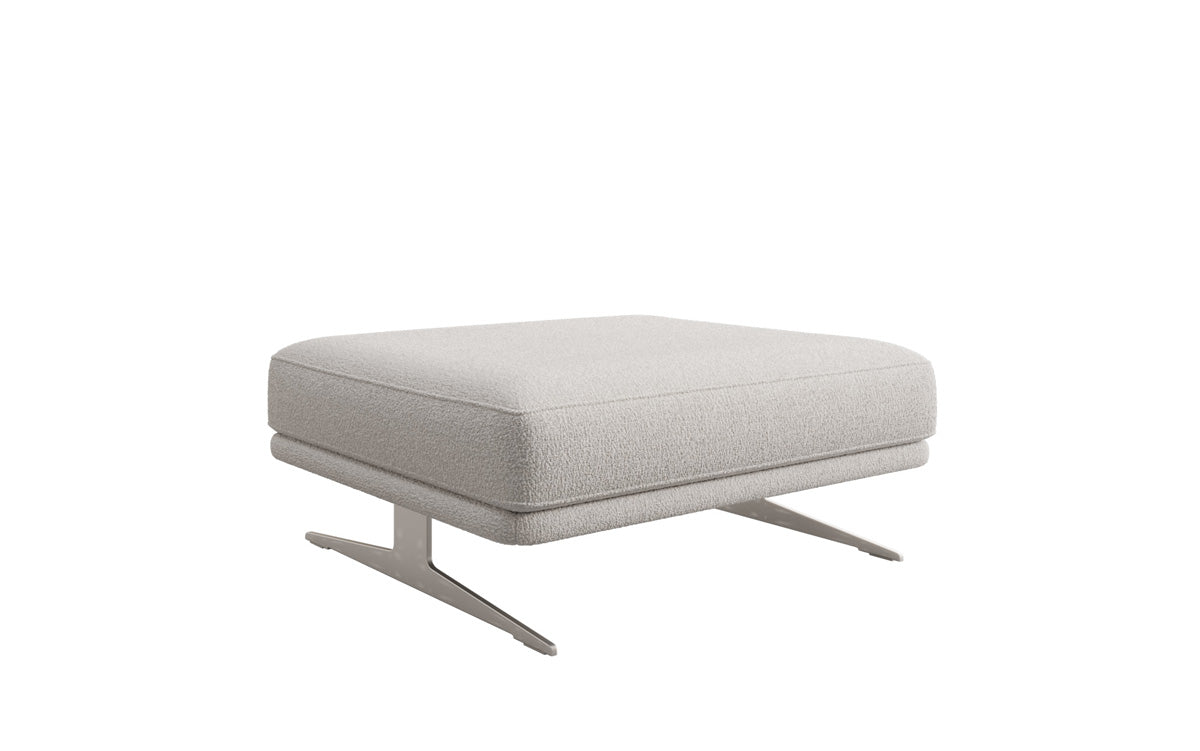 Beistellhocker Torino in Bouclé