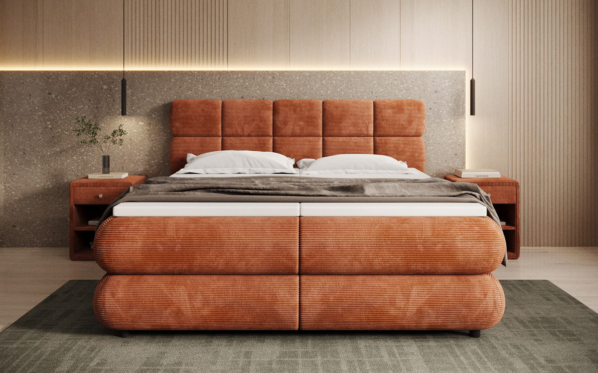 Boxspringbett Relana - elektrisch verstellbar in Cord