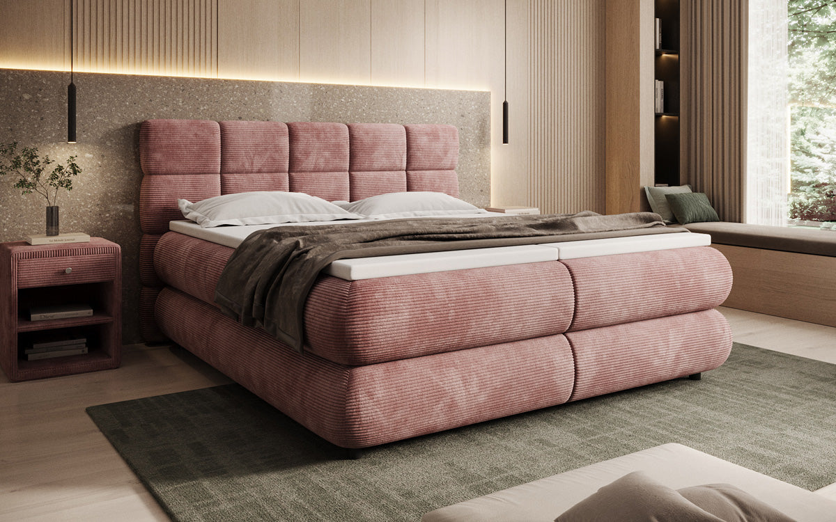 Boxspringbett Relana - elektrisch verstellbar in Cord