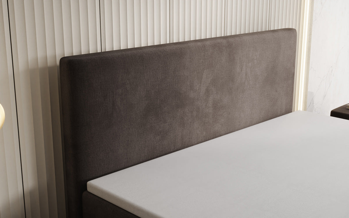 Boxspringbett Kubo mit Stauraum in Samt