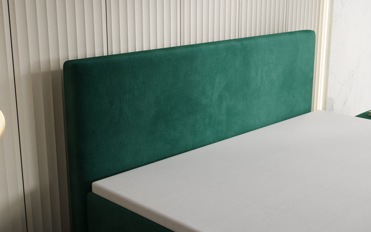 Boxspringbett Kubo King mit Stauraum in Samt