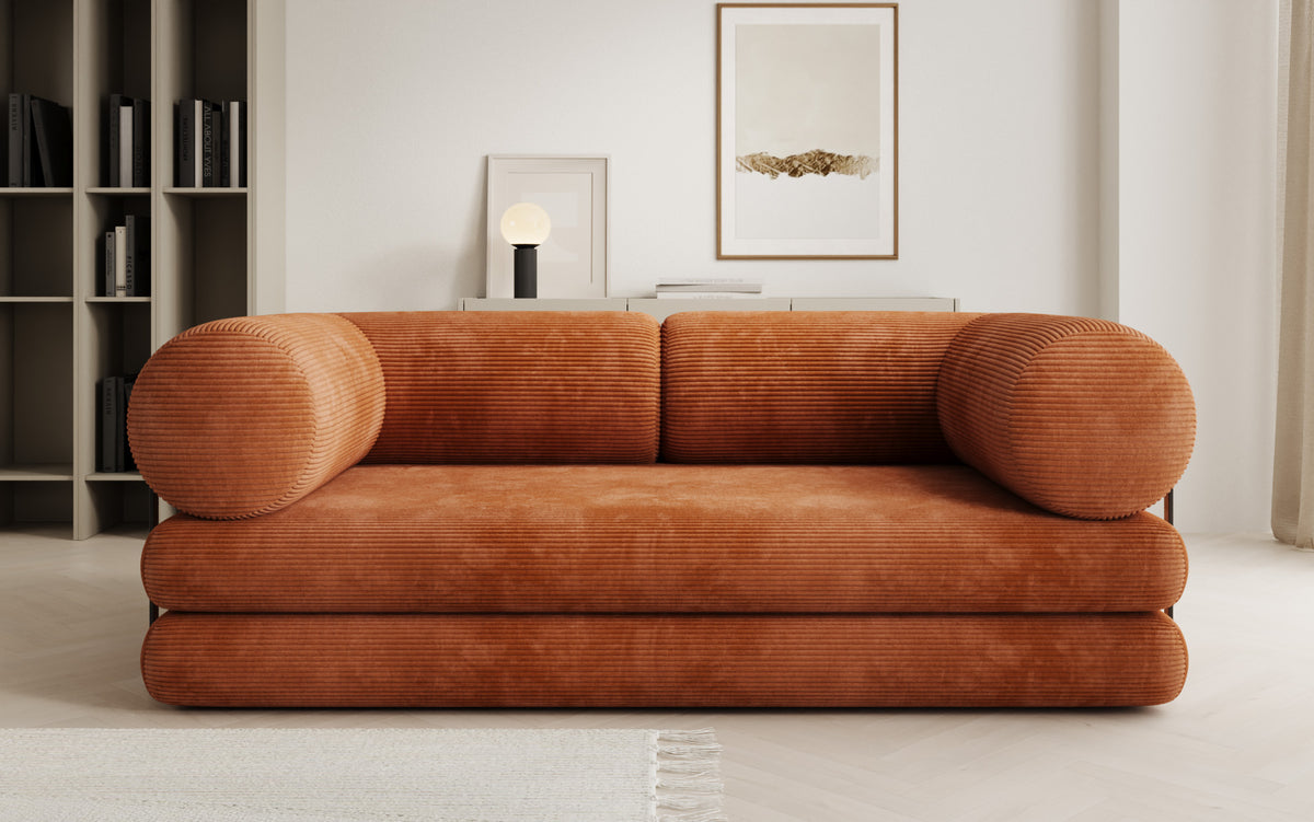Designer Sofa Lazy Tube 3 Sitzer in Cord