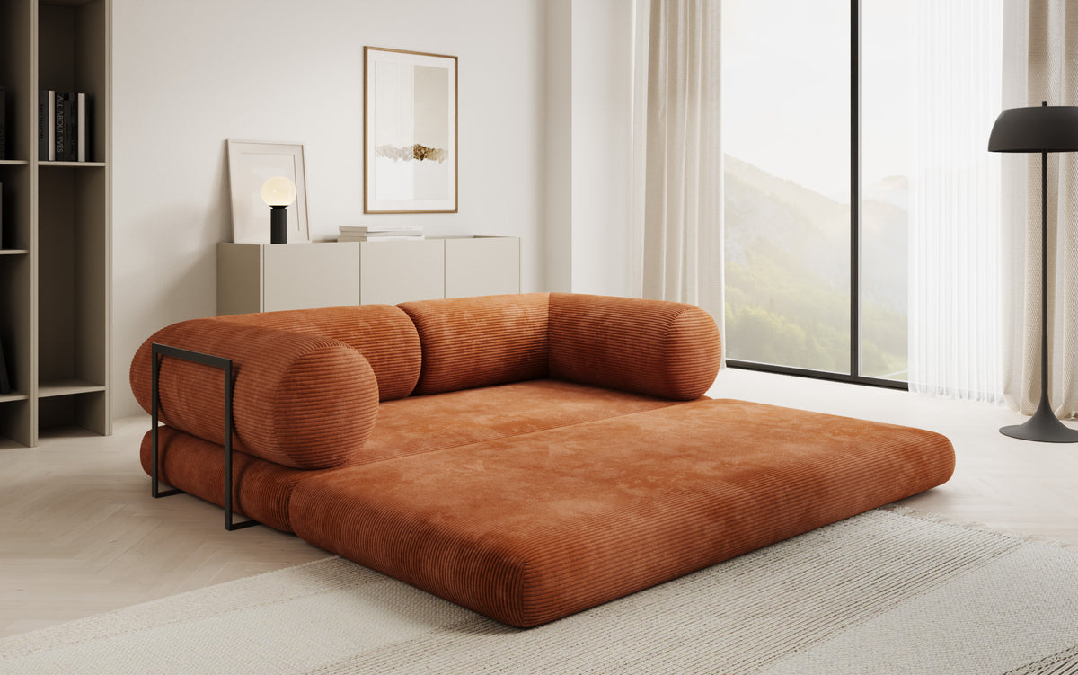 Designer Sofa Lazy Tube 3 Sitzer in Cord