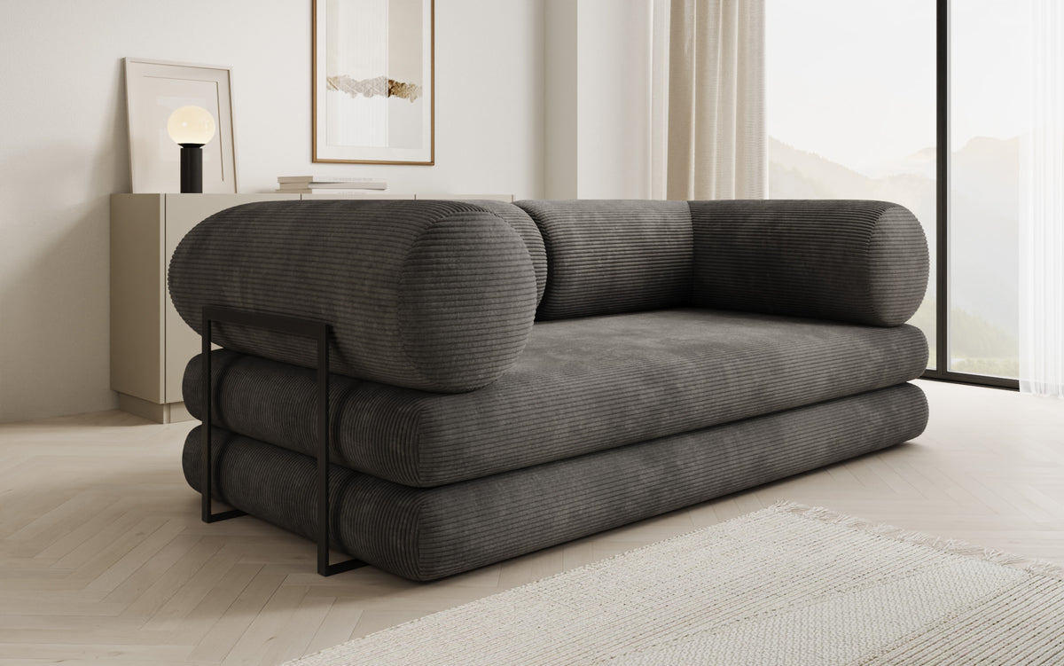 Designer Sofa Lazy Tube 3 Sitzer in Cord
