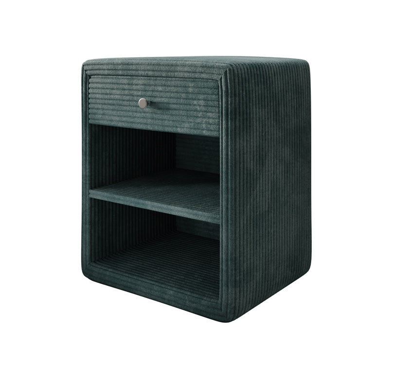 Designer Nachttisch Amy in Cord
