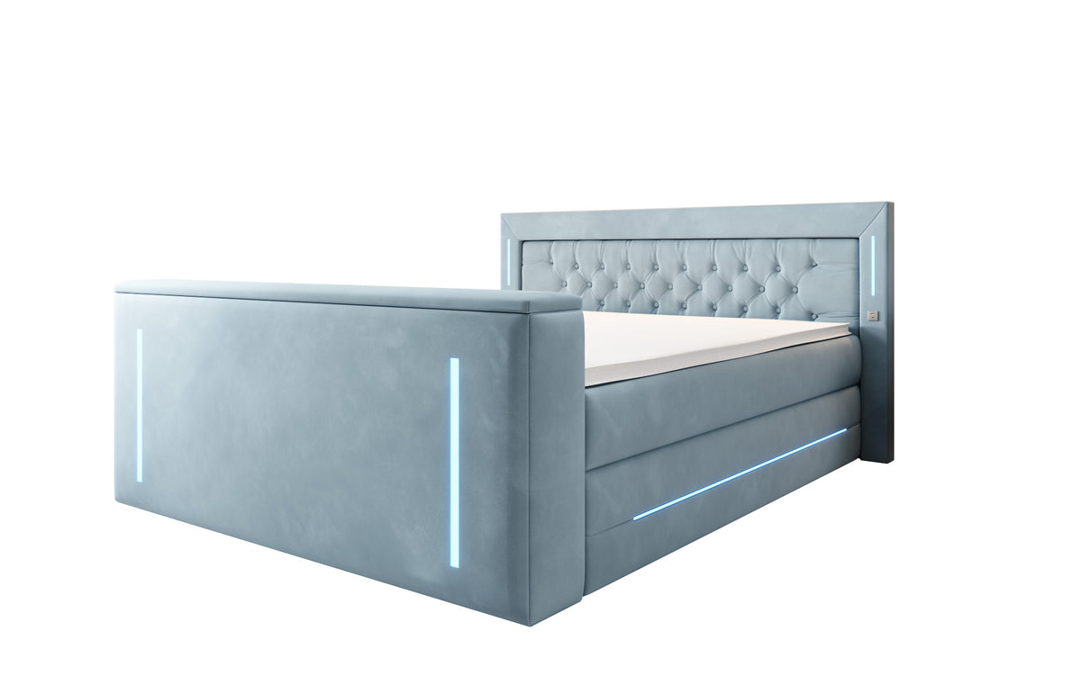 Boxspringbett Divalo mit TV Lift und Stauraum