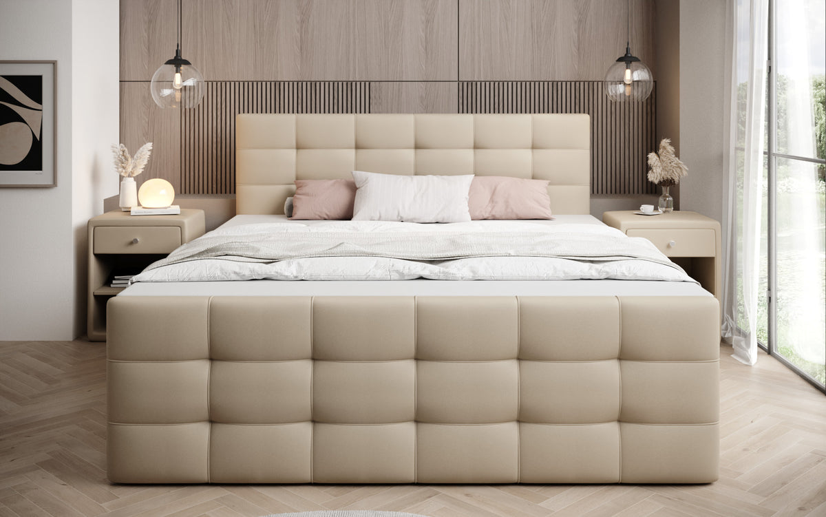Boxspringbett Luxor Kunstleder mit Stauraum
