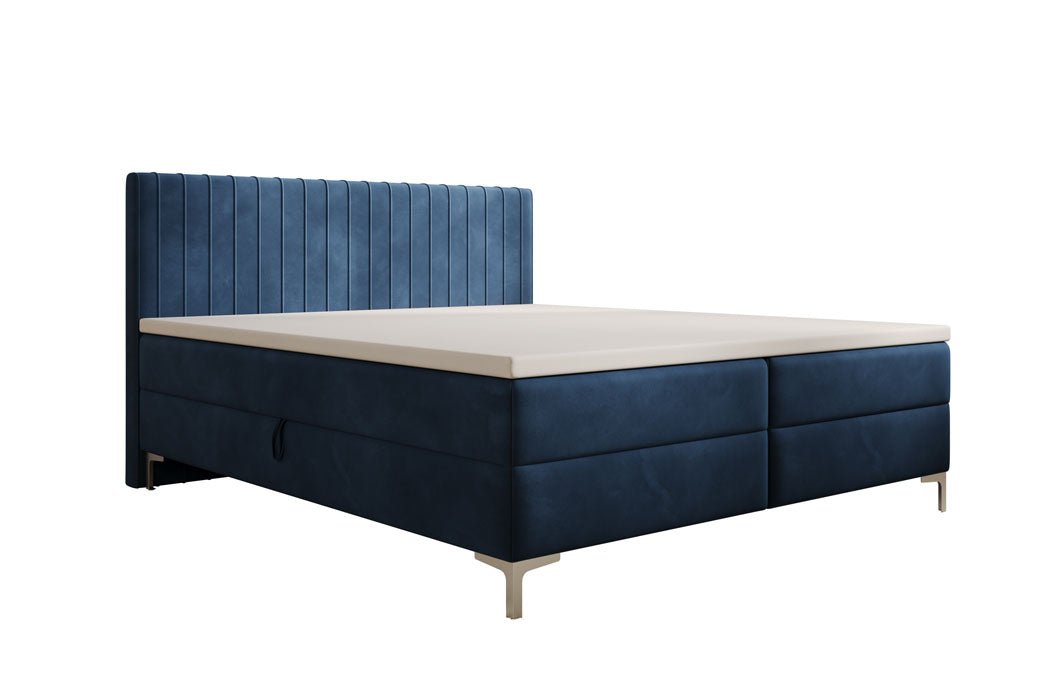 Boxspringbett Leona Samt mit Stauraum
