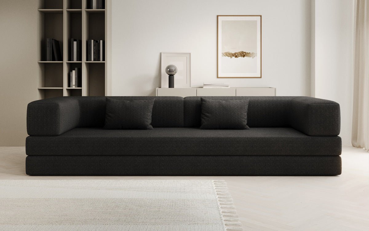Designer Sofa Lazy 3 Sitzer XXL in Bouclé