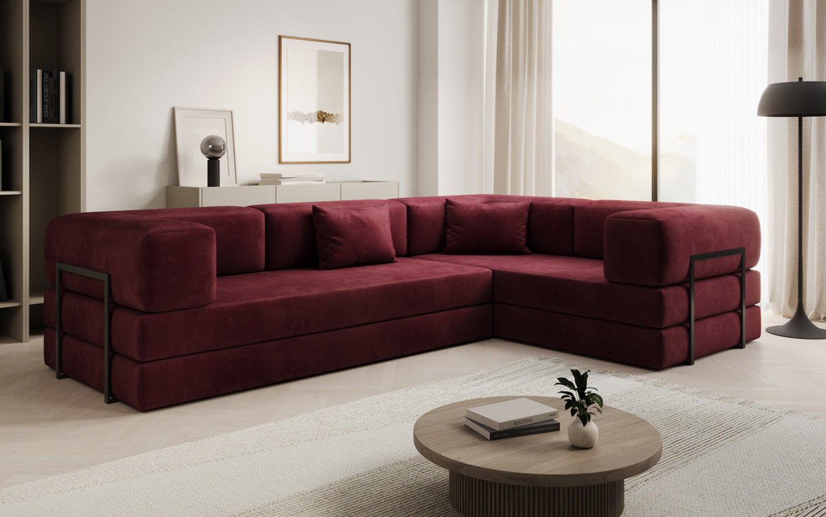 Designer Sofa Lazy L closed in Samt