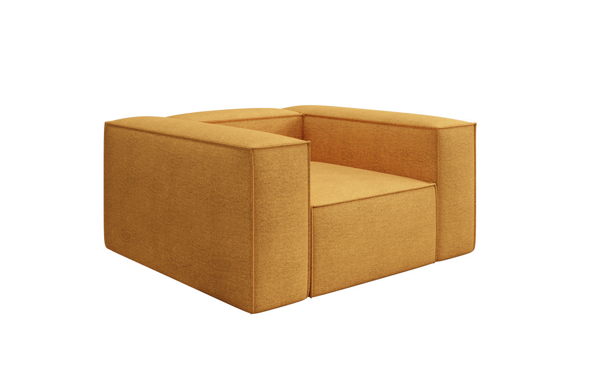 Designer Sofa-Sessel Lesley in Strukturstoff