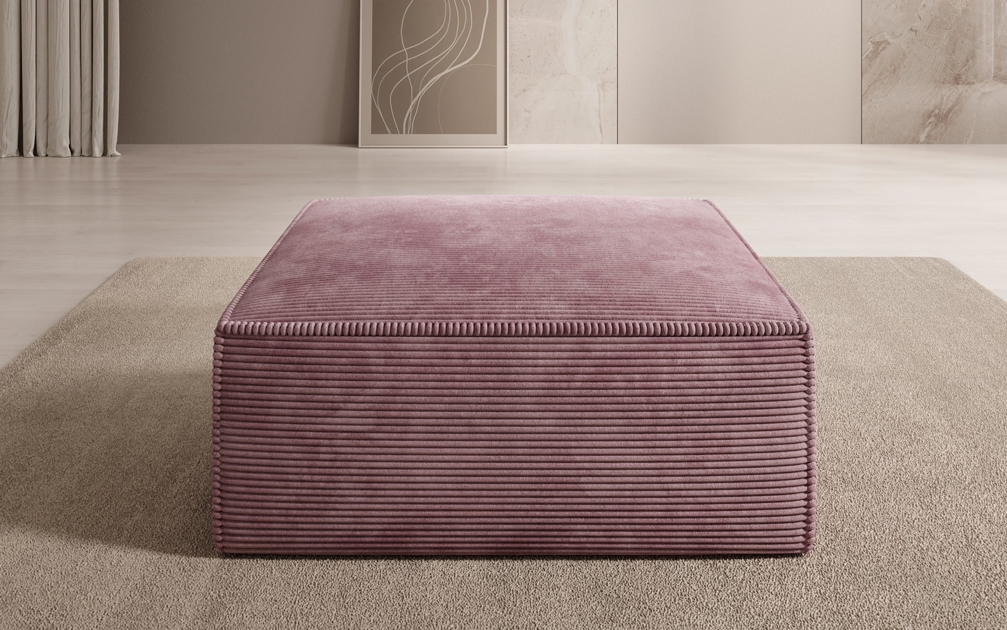 Beistellhocker Lesley in Cord