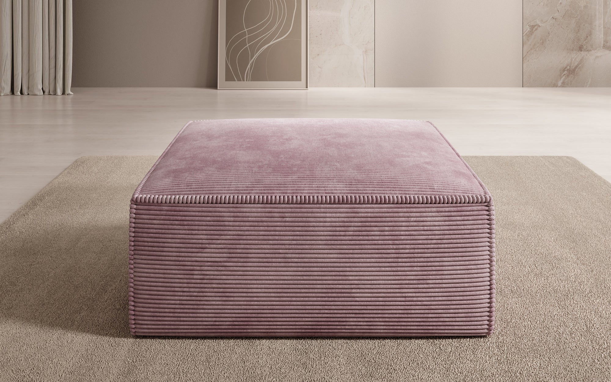 Beistellhocker Lesley in Cord