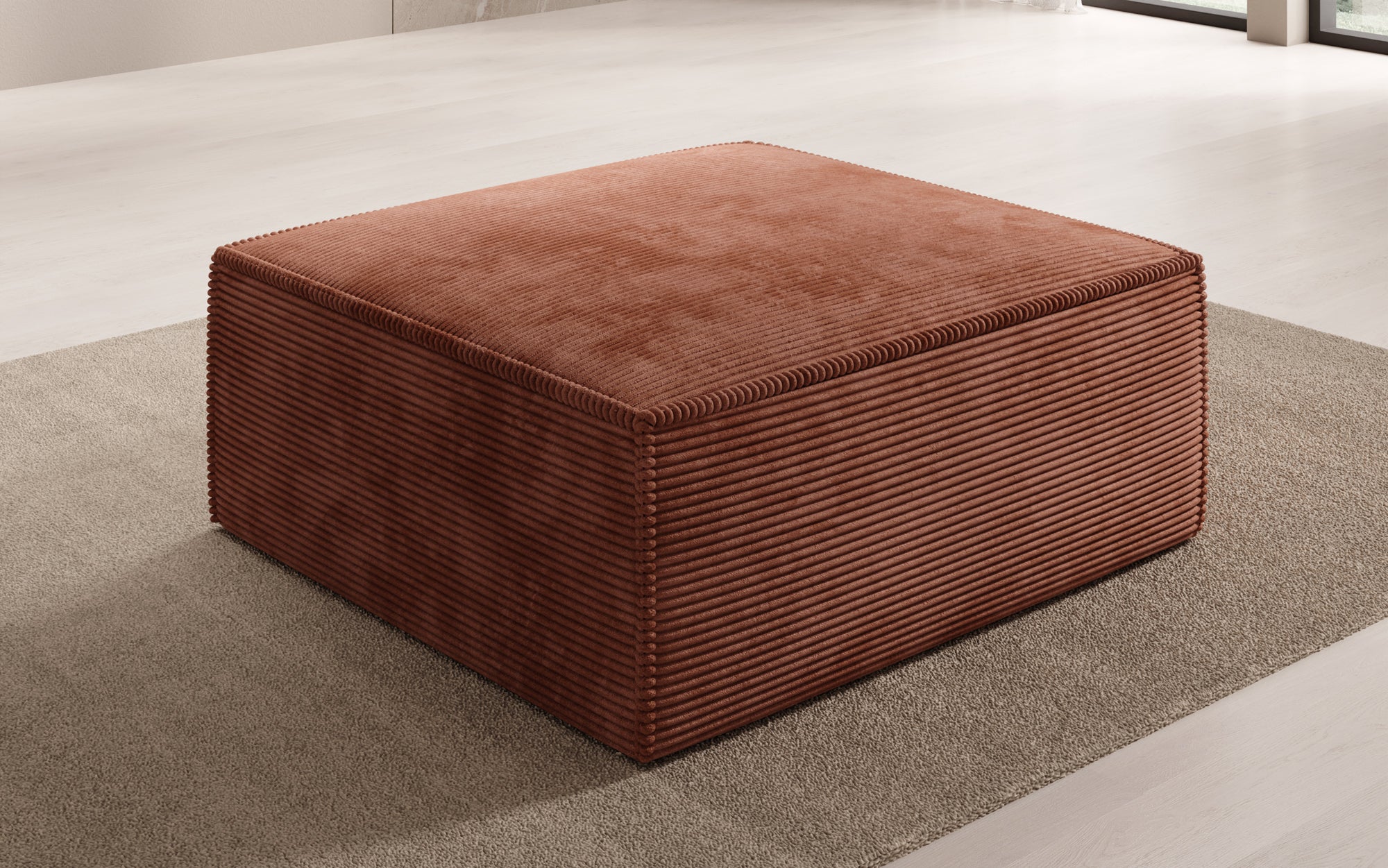 Beistellhocker Lesley in Cord