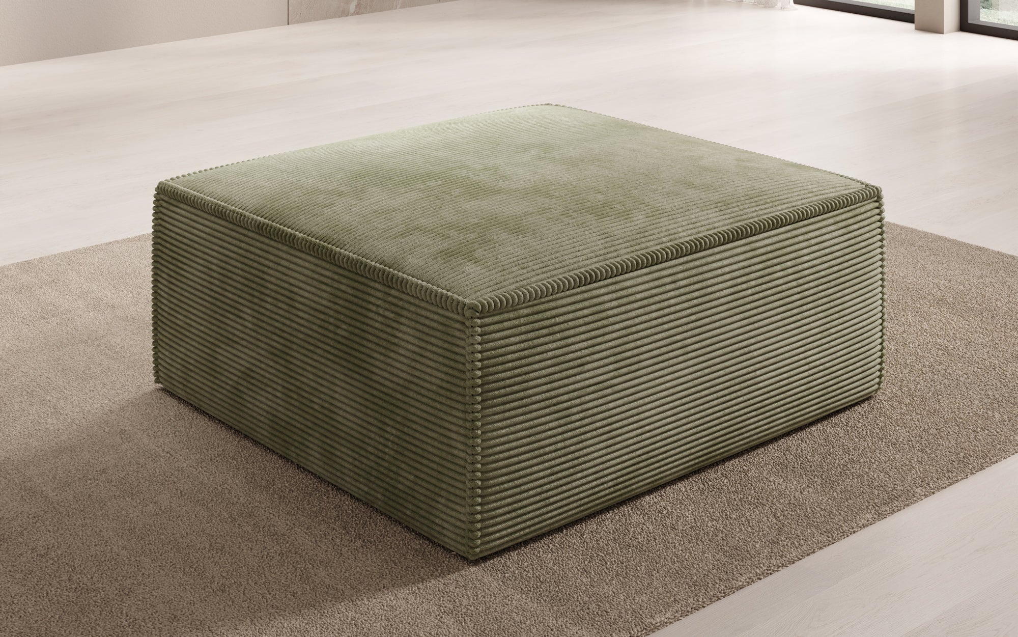 Beistellhocker Lesley in Cord