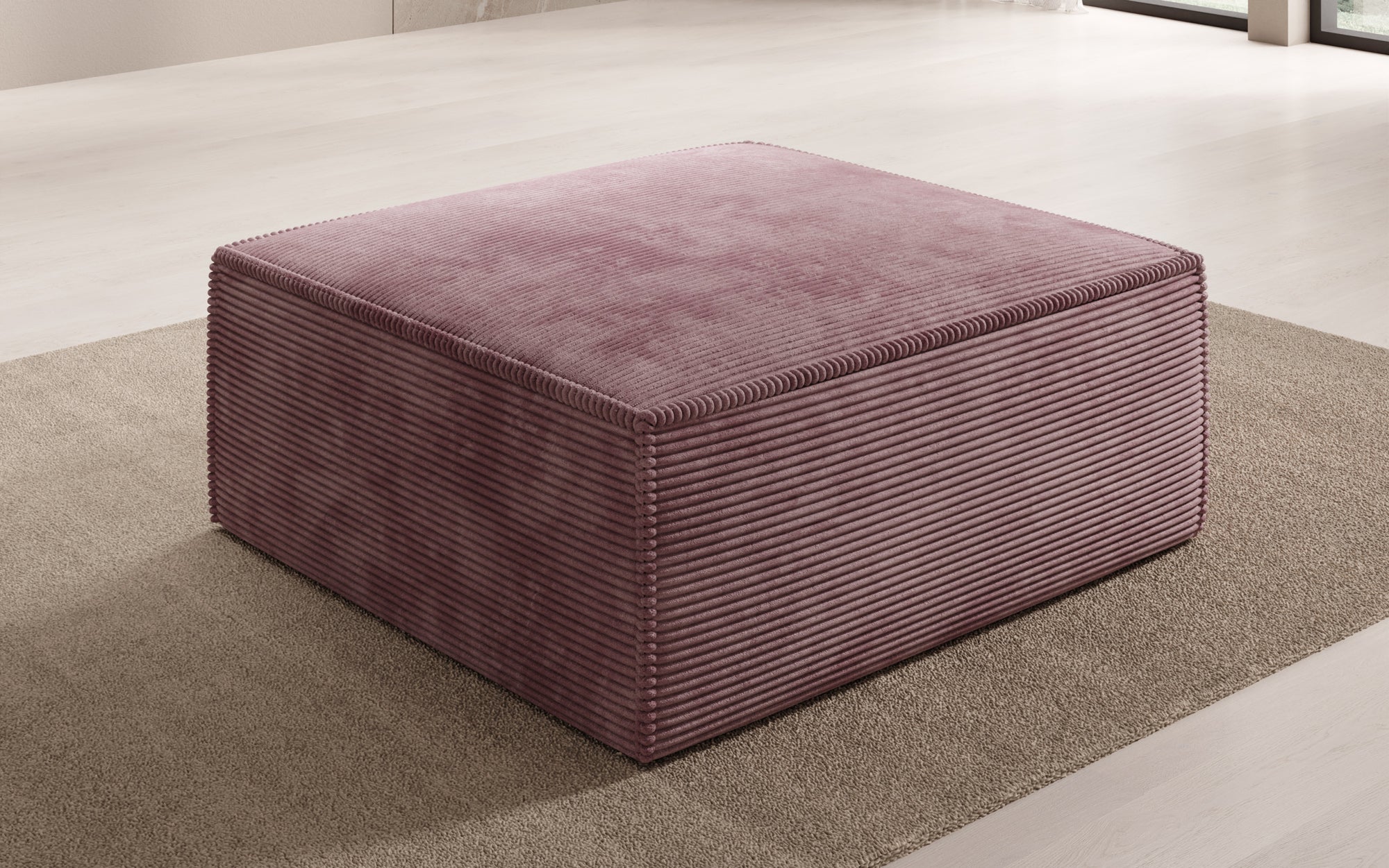 Beistellhocker Lesley in Cord