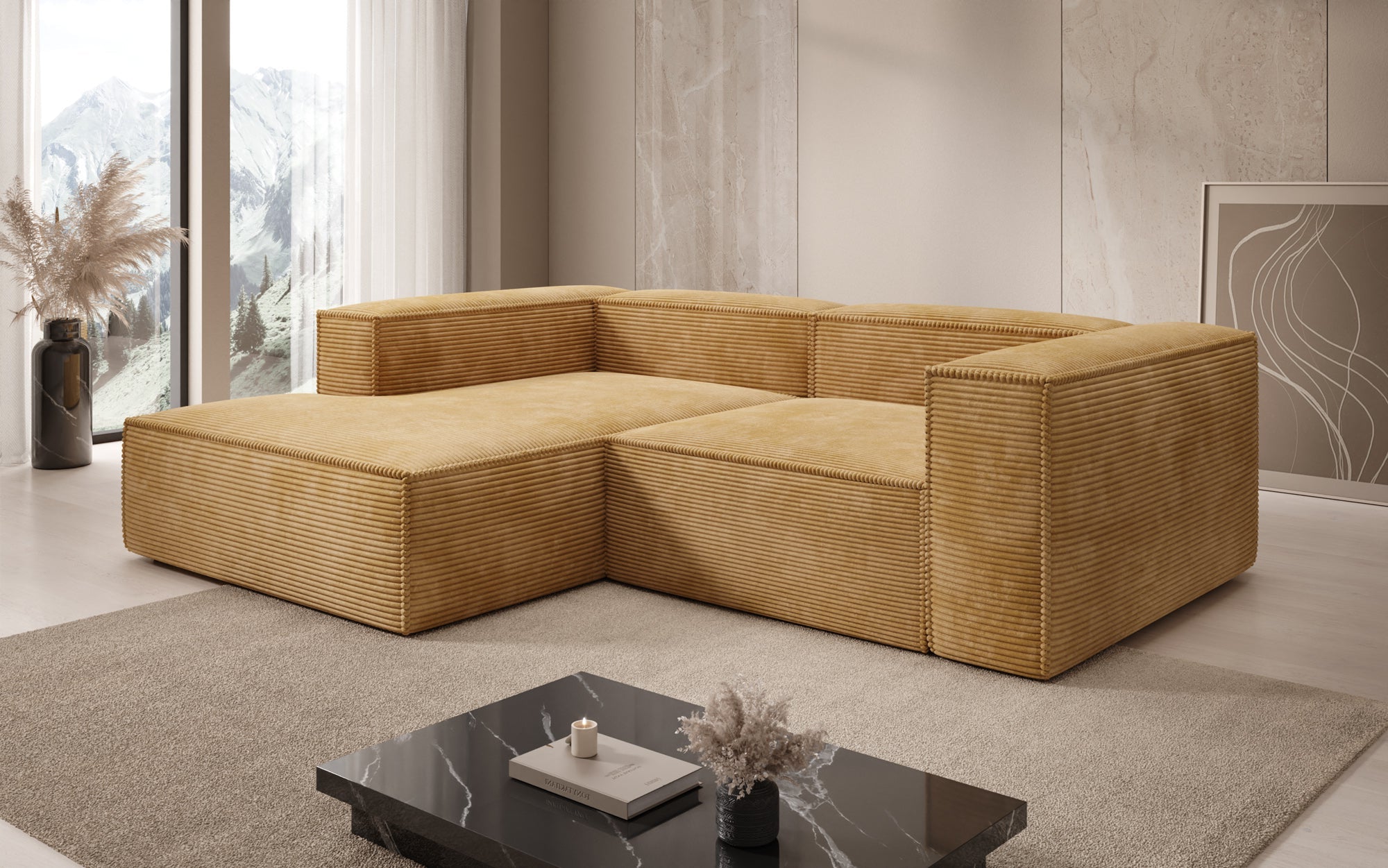 Designer Sofa Lesley L Mini in Cord