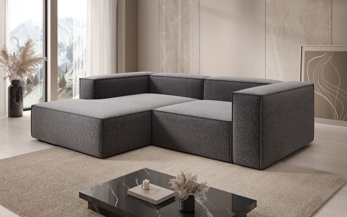 Designer Sofa Lesley L Mini in Strukturstoff