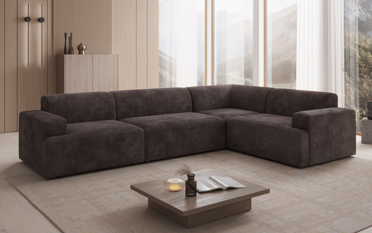 Designer Sofa Monza Wohnlandschaft L in Cord