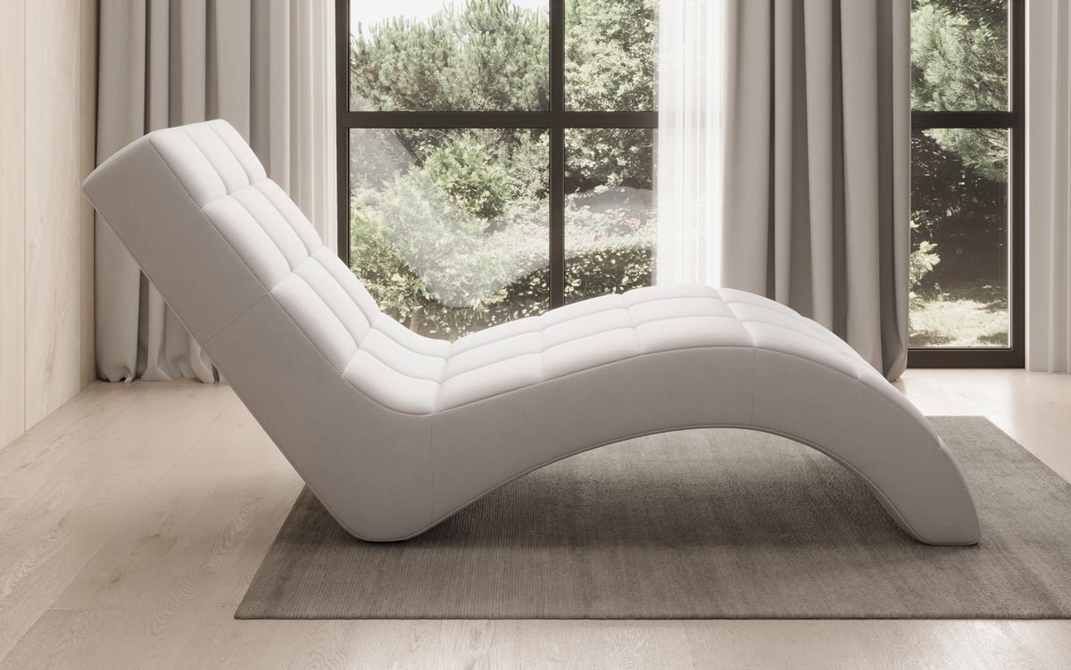 Designer Relax-Liege Nela in Echtleder