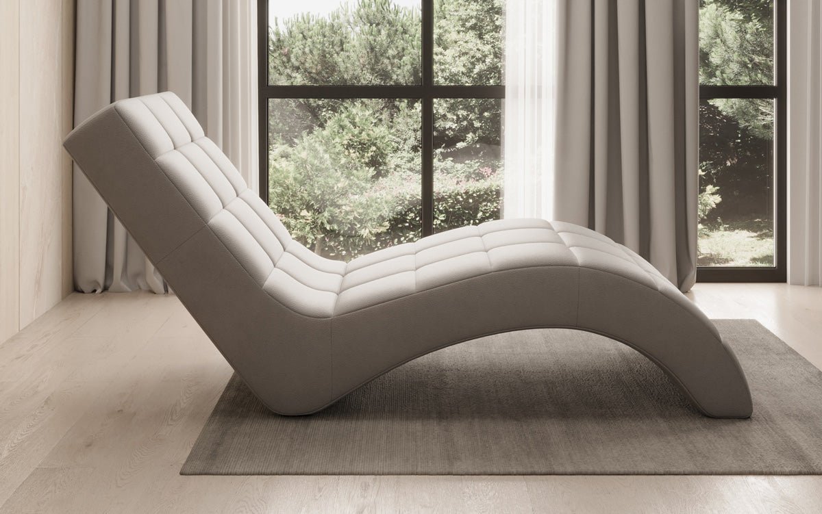 Designer Relax-Liege Nela in Echtleder