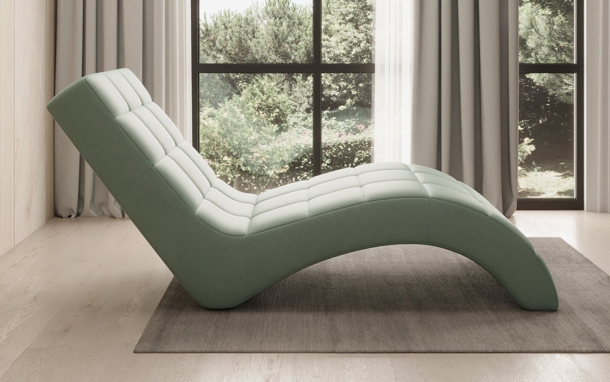 Designer Relax-Liege Nela in Echtleder