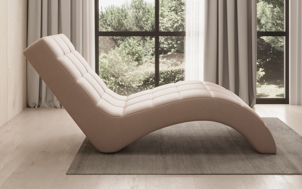 Designer Relax-Liege Nela in Echtleder