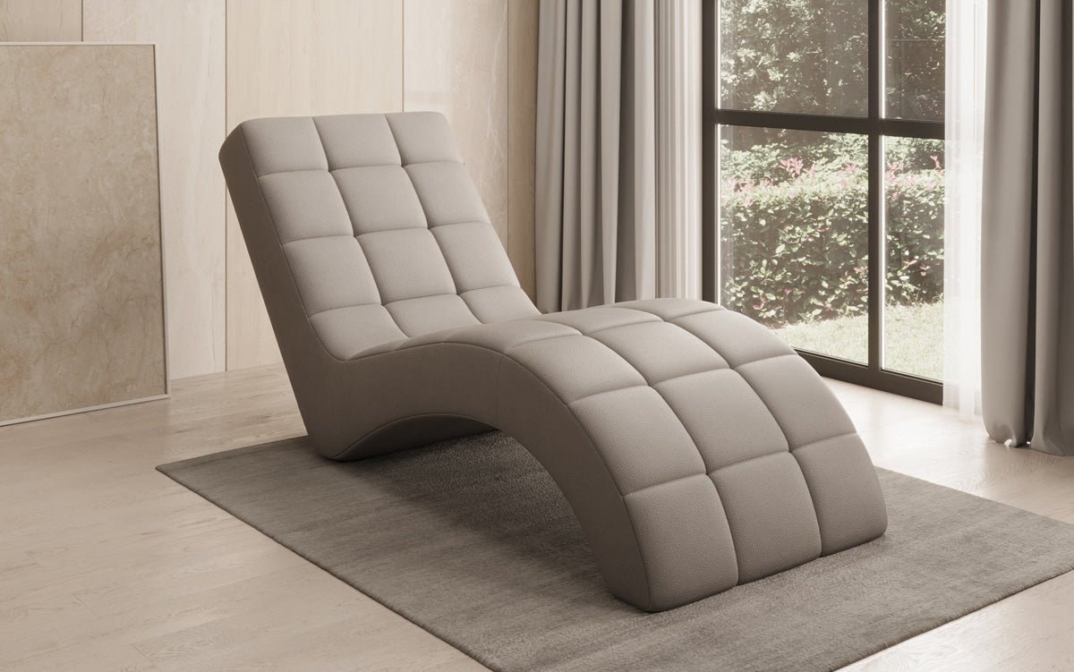 Designer Relax-Liege Nela in Echtleder