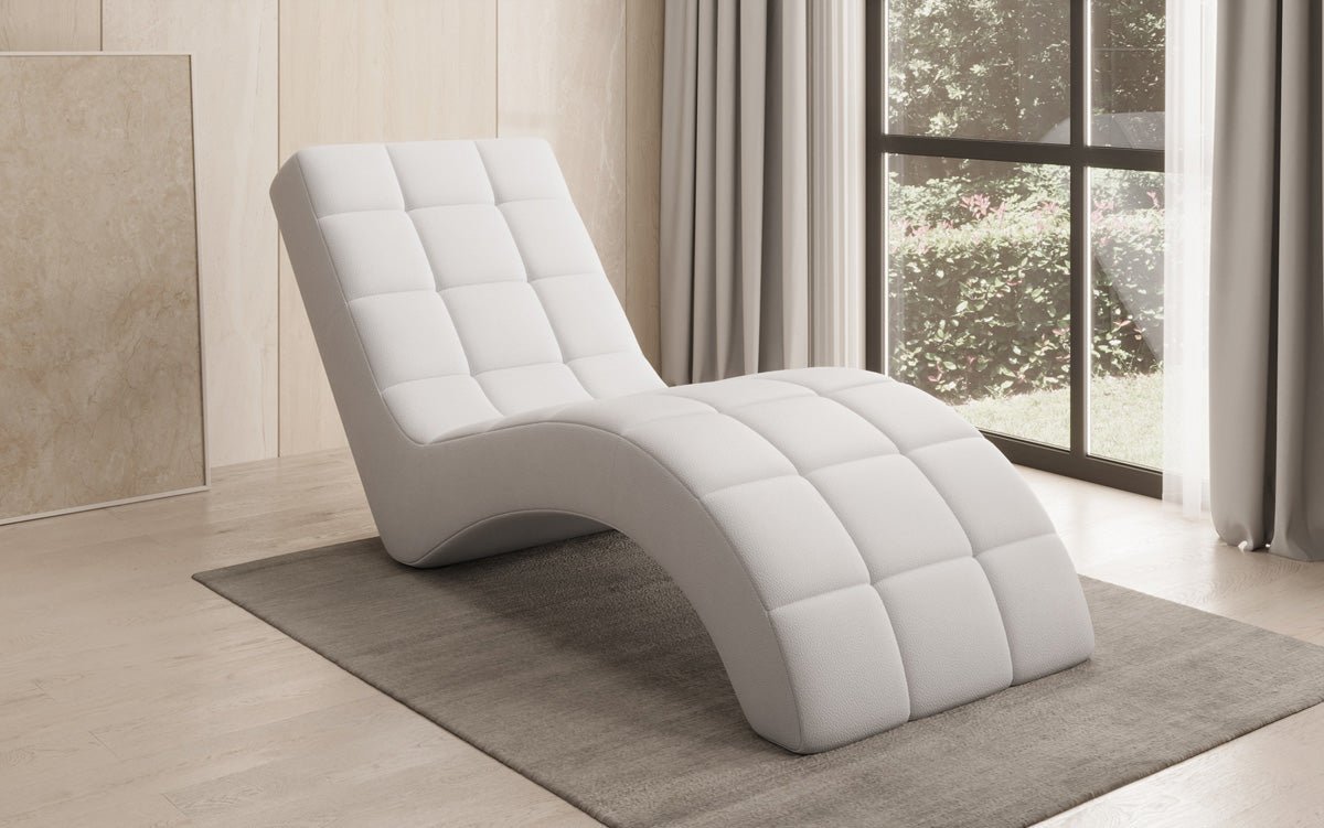 Designer Relax-Liege Nela in Echtleder