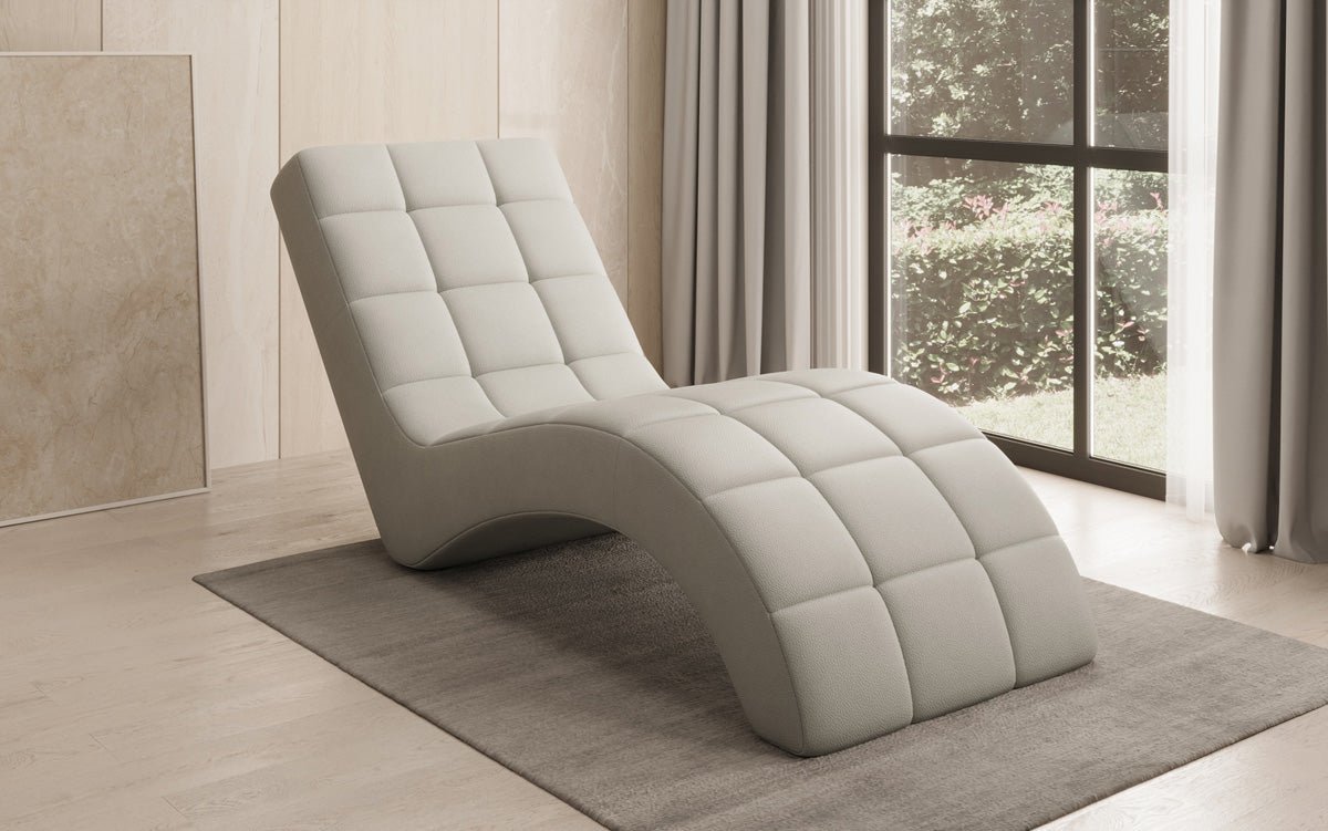 Designer Relax-Liege Nela in Echtleder