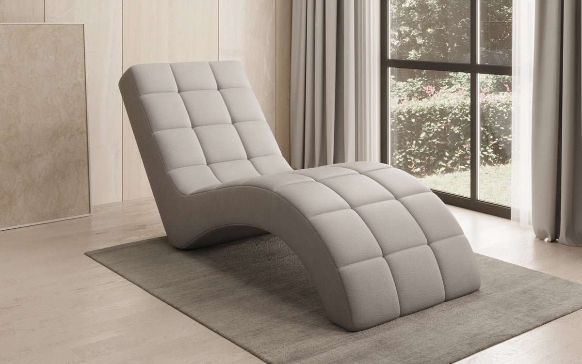 Designer Relax-Liege Nela in Echtleder