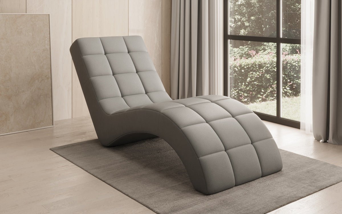 Designer Relax-Liege Nela in Echtleder