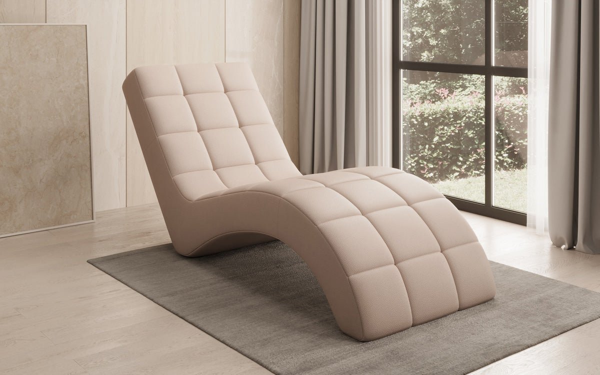 Designer Relax-Liege Nela in Echtleder