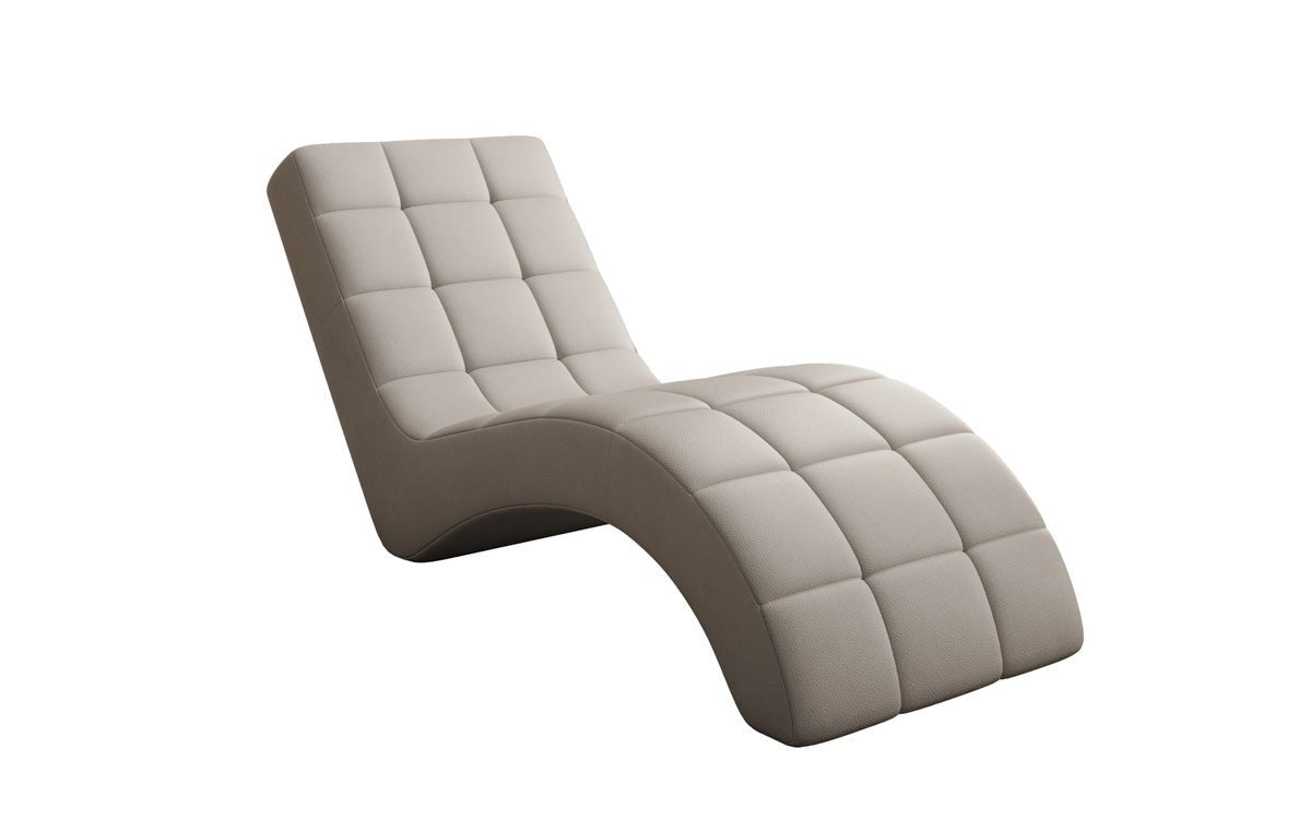 Designer Relax-Liege Nela in Echtleder