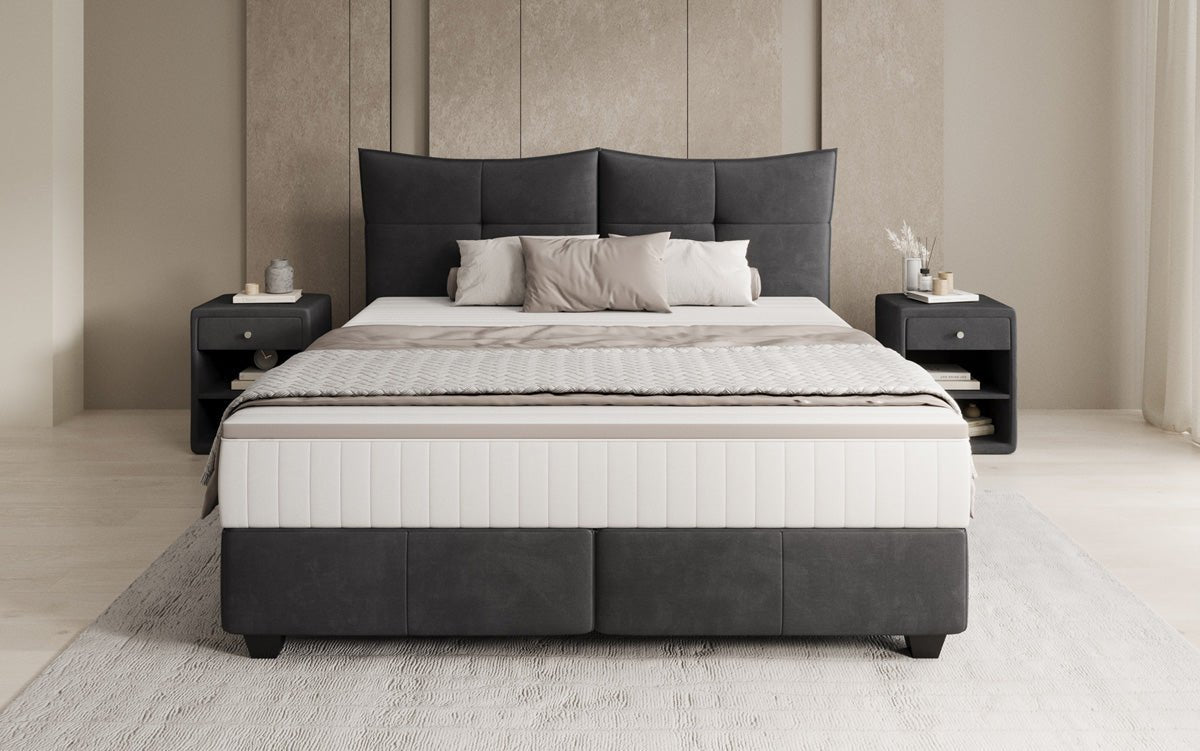 Boxspringbett Veyora in Samt