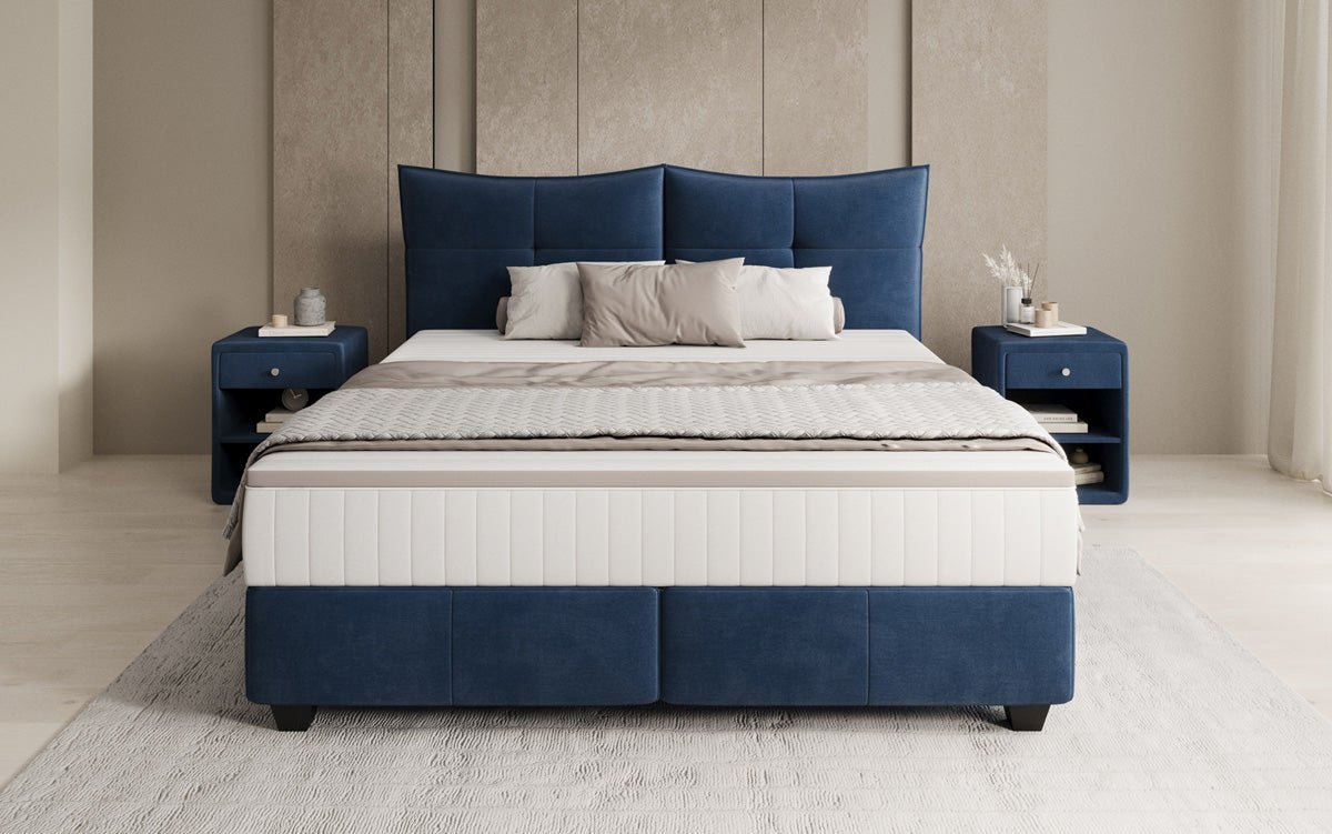 Boxspringbett Veyora in Samt