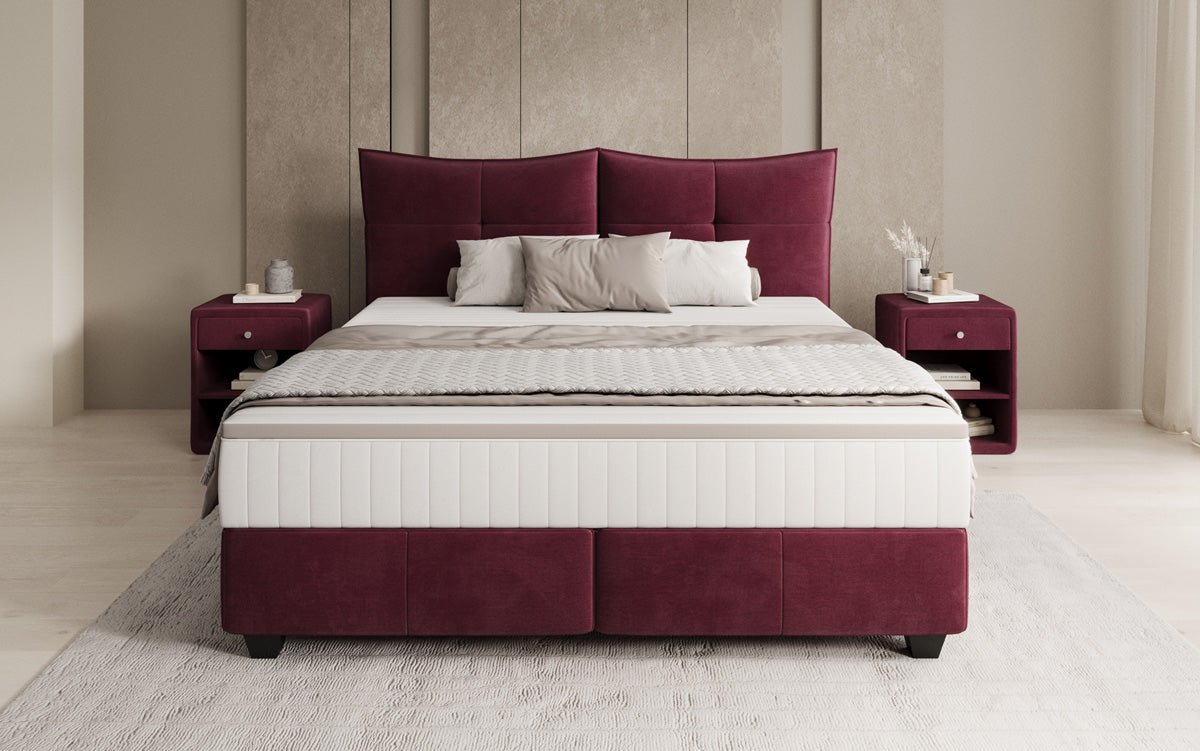 Boxspringbett Veyora in Samt