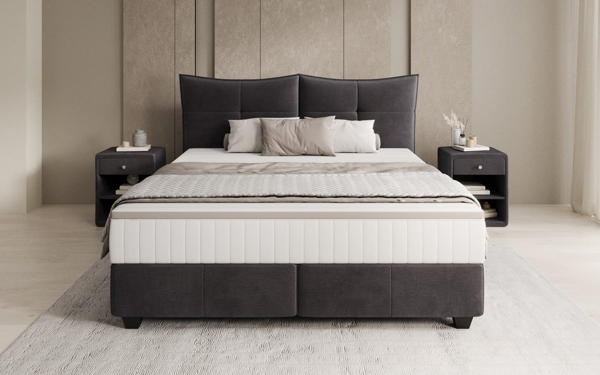 Boxspringbett Veyora in Samt
