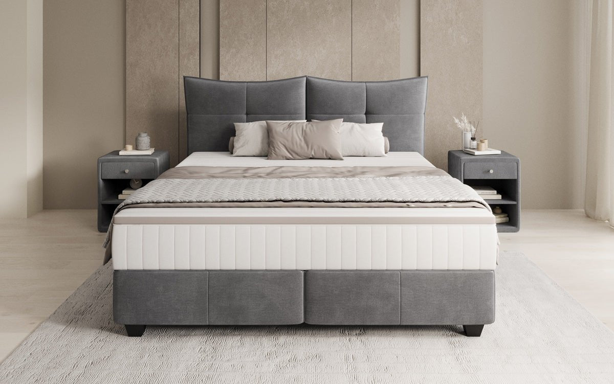 Boxspringbett Veyora in Samt