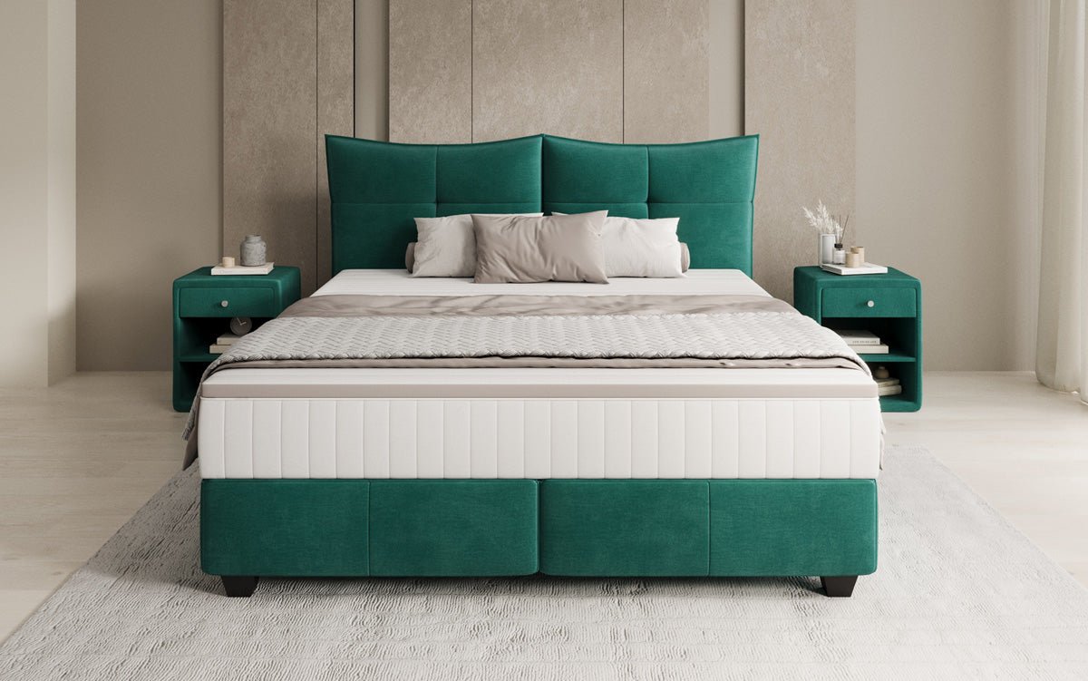Boxspringbett Veyora in Samt