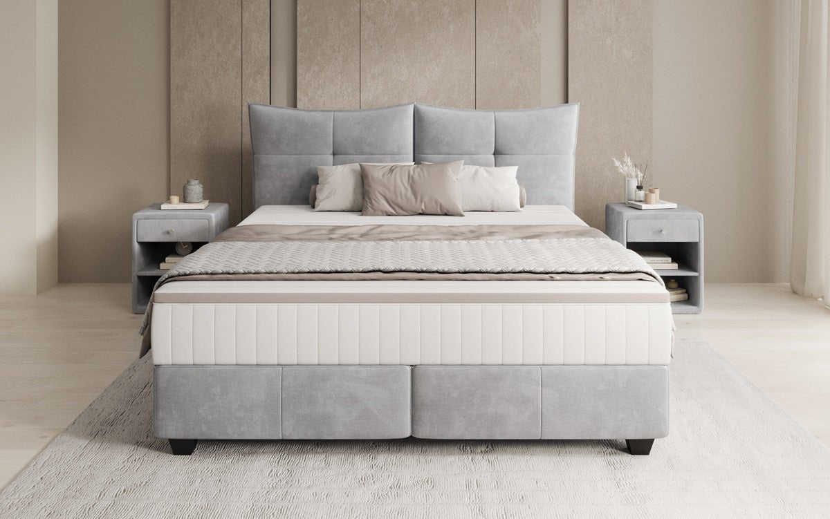 Boxspringbett Veyora in Samt