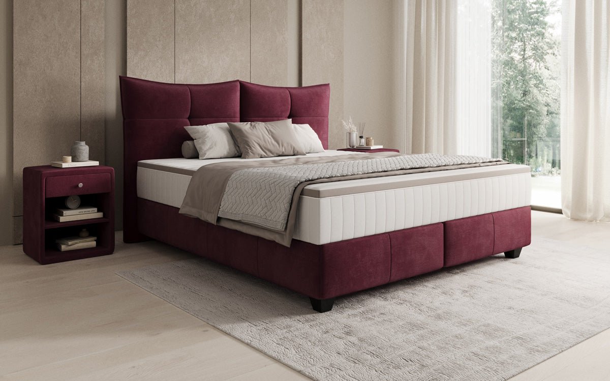 Boxspringbett Veyora in Samt