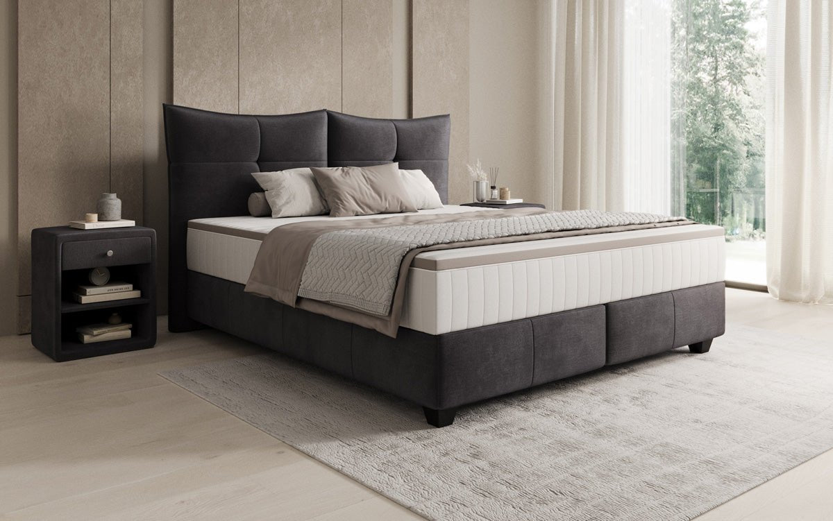 Boxspringbett Veyora in Samt