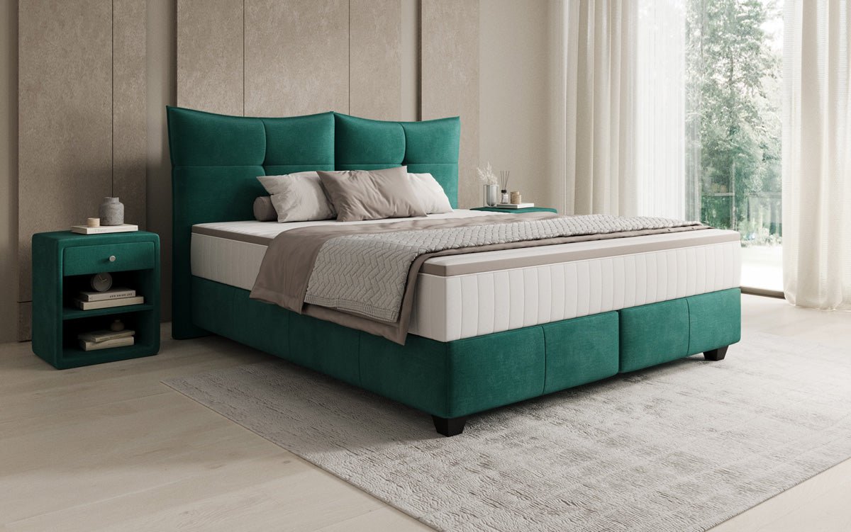 Boxspringbett Veyora in Samt