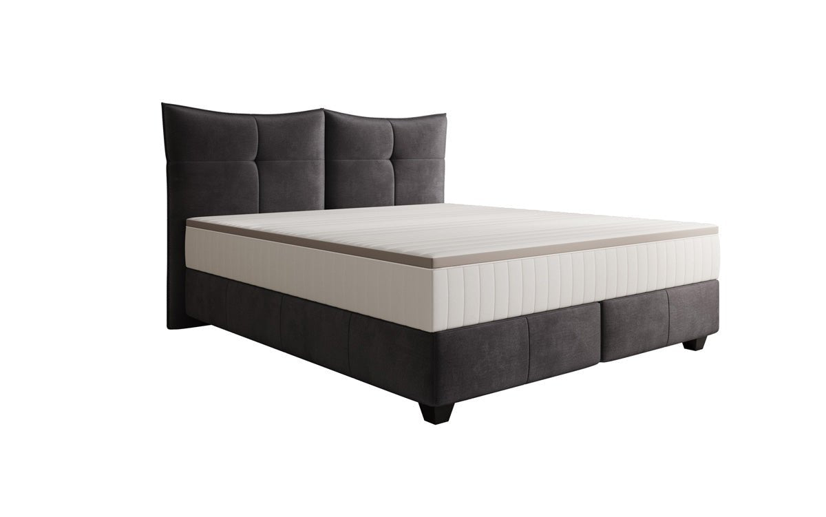 Boxspringbett Veyora in Samt