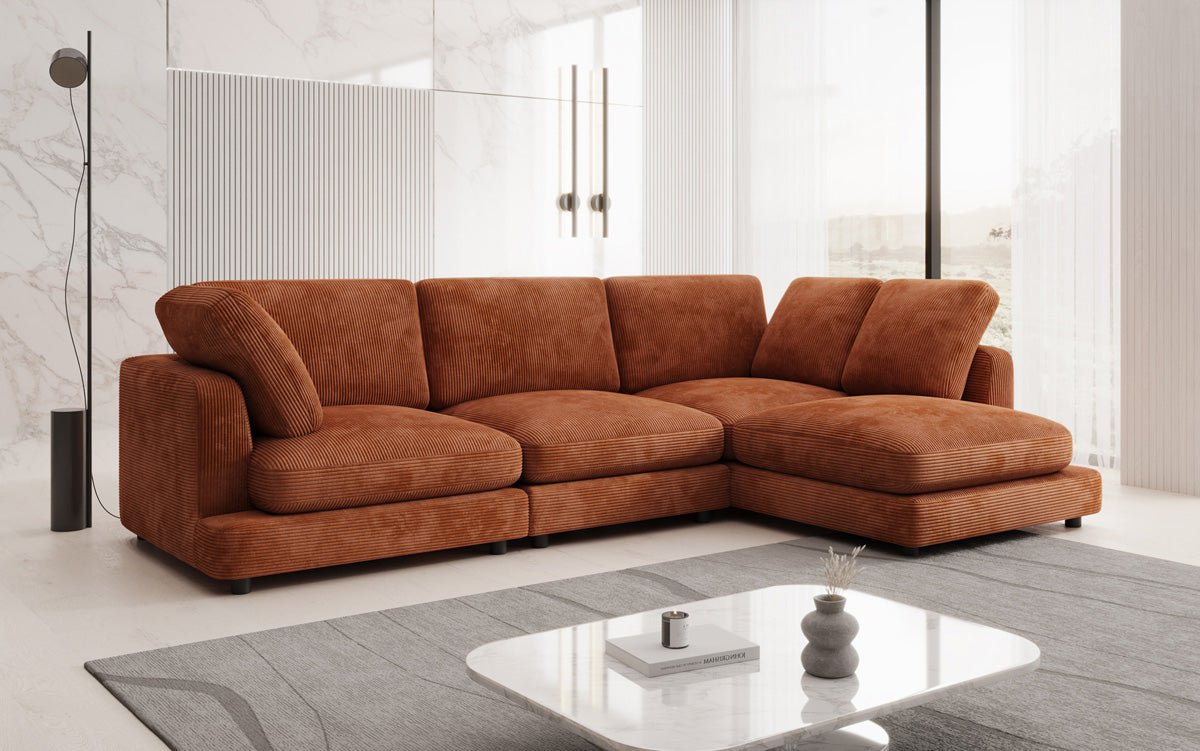 Designer Sofa Thalessa L in Cord