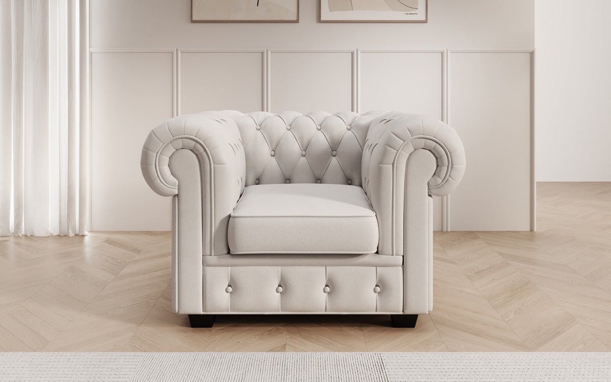 Chesterfield Sessel Royal in Echtleder