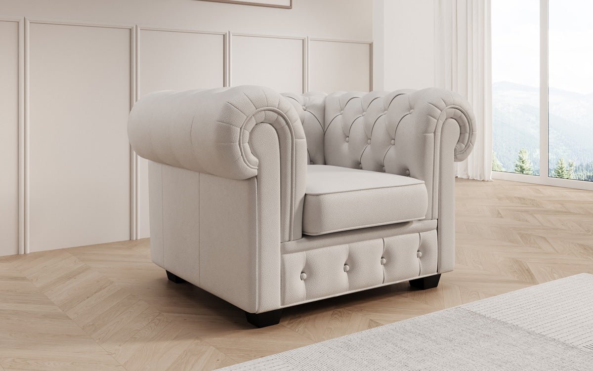Chesterfield Sessel Royal in Echtleder