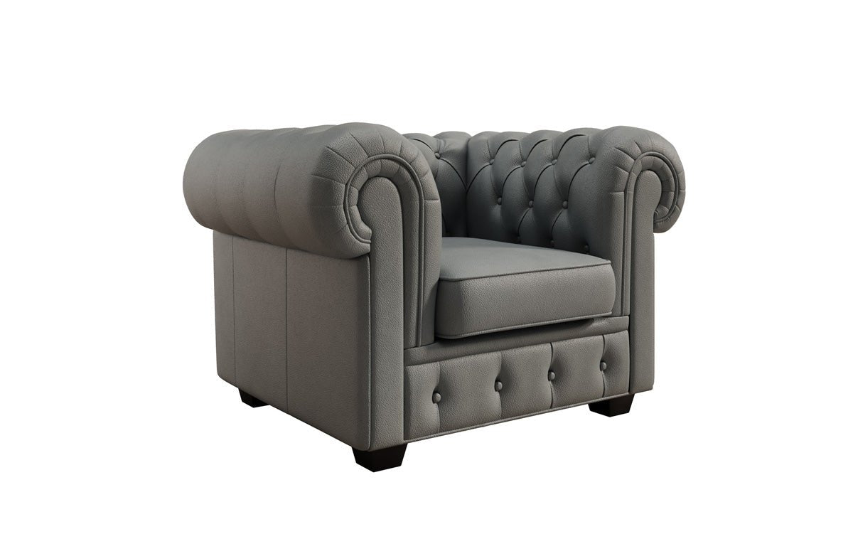 Chesterfield Sessel Royal in Echtleder